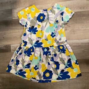 Tea Collection Cotton Multi color floral dress girls 6